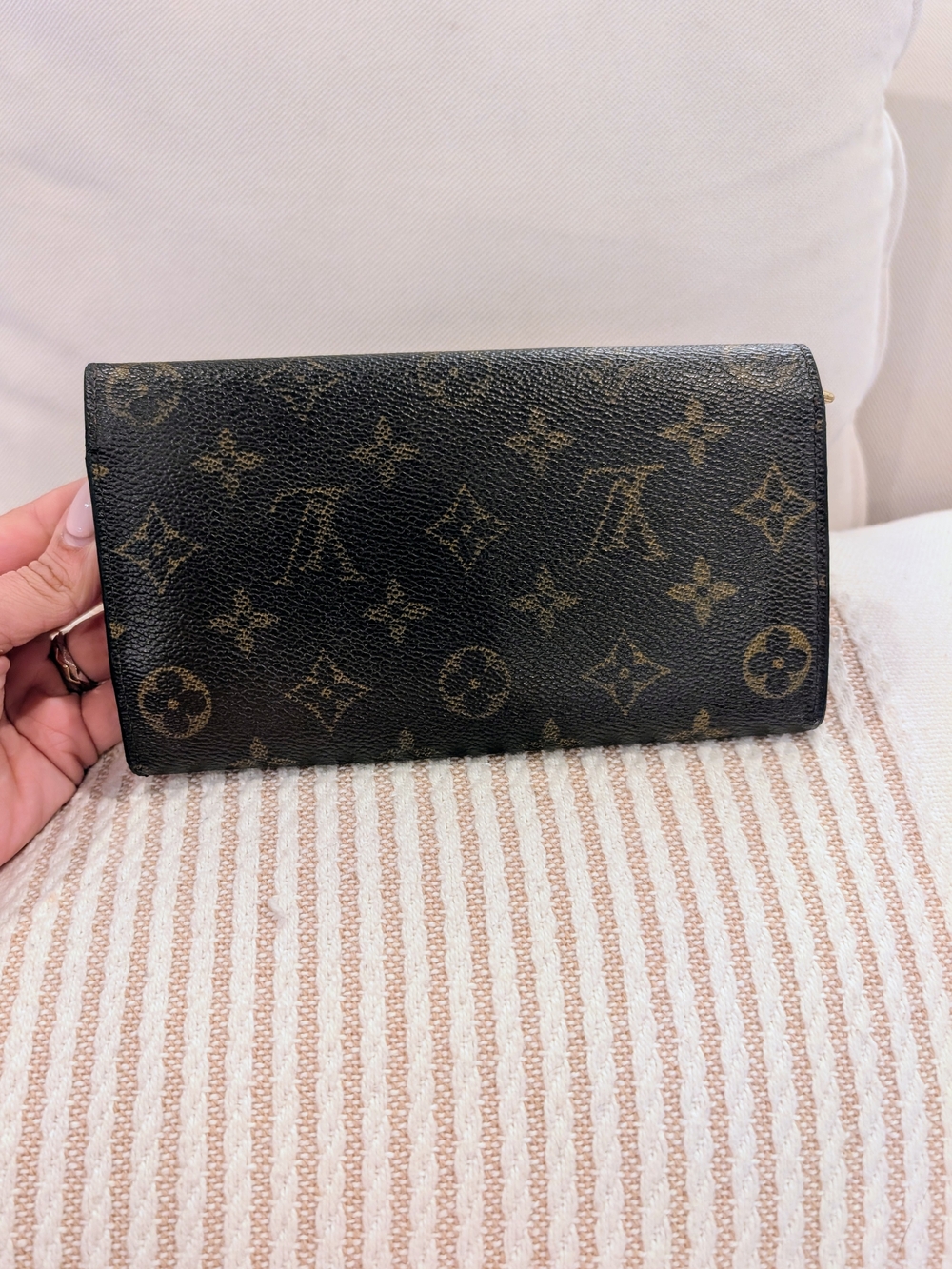 Louis Vuitton Monogram Canvas Chain Wallet in Brown - Picture 3 of 5